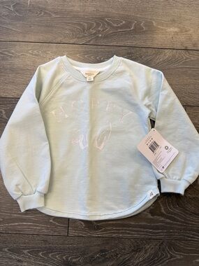Pale Blue 'Hope' Ballet Pullover Sweatshirt